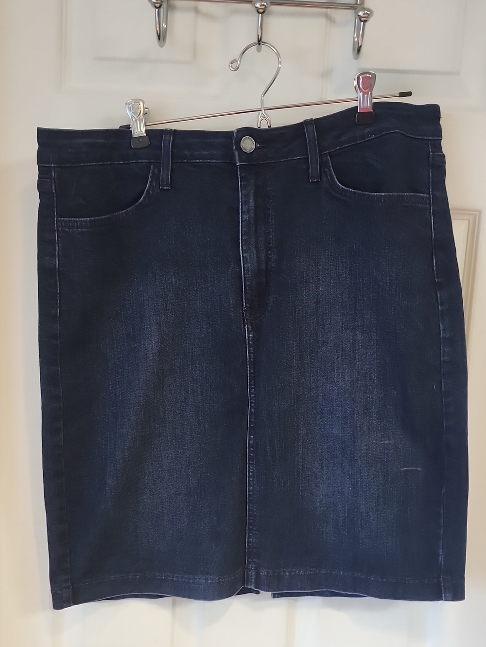 Just Black Dark Blue Denim Mini Skirt